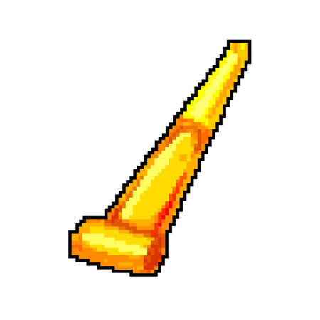 festival party whistle game pixel art vector illustrationのイラスト素材