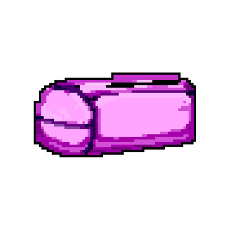 art pencil case game pixel art vector illustrationのイラスト素材