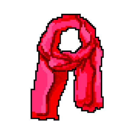 happy scarf women game pixel art vector illustrationのイラスト素材