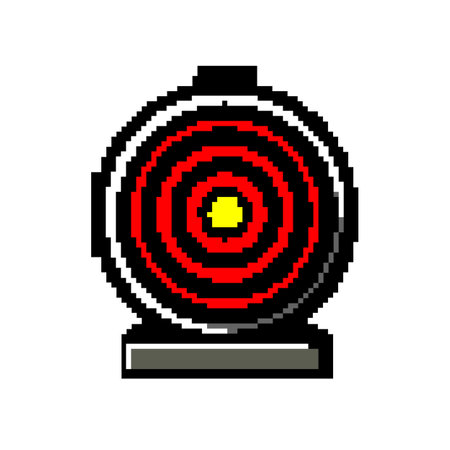 range shooting target game pixel art vector illustrationのイラスト素材