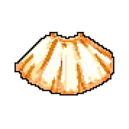 child skirt baby game pixel art vector illustrationのイラスト素材