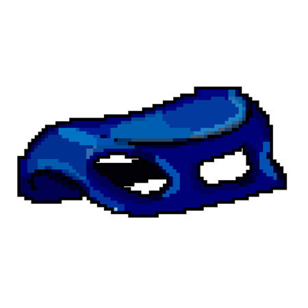 sleigh sled snow game pixel art vector illustrationのイラスト素材