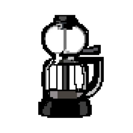 hot syphon coffee maker game pixel art vector illustrationのイラスト素材