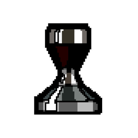 barista tamper coffee game pixel art vector illustrationのイラスト素材