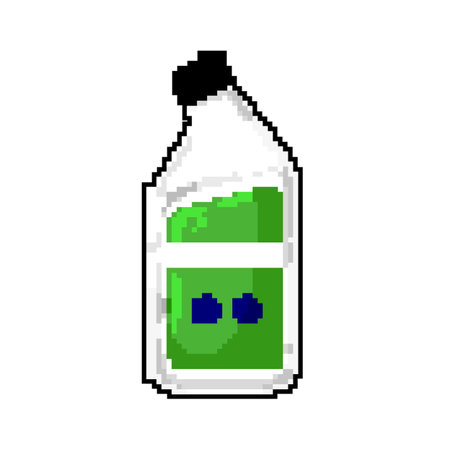 detergent toilet cleaner game pixel art vector illustrationのイラスト素材