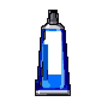 brush toothpaste game pixel art vector illustrationのイラスト素材