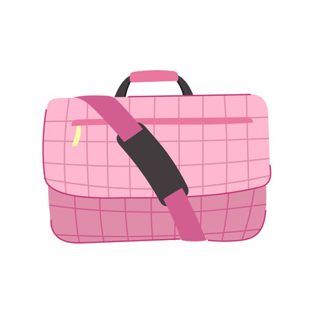 briefcase laptop bag cartoon vector illustrationのイラスト素材
