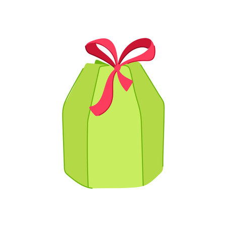 gift paper bag cartoon vector illustrationのイラスト素材