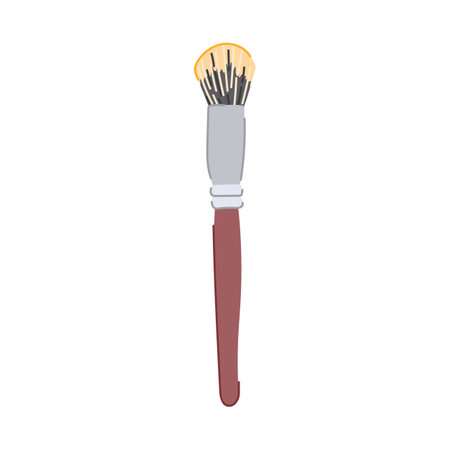 makeup cosmetic brush cartoon vector illustrationのイラスト素材