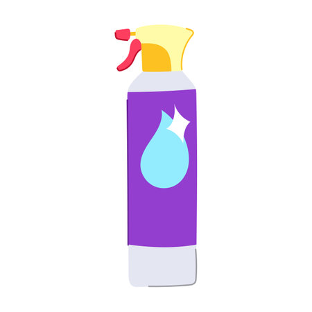 wash glass cleaner cartoon vector illustrationのイラスト素材