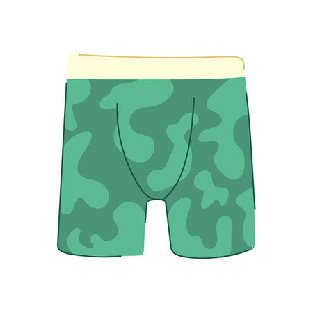 handsome underwear men cartoon vector illustrationのイラスト素材