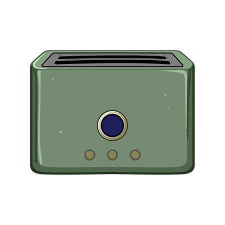 toast toaster bread cartoon vector illustration