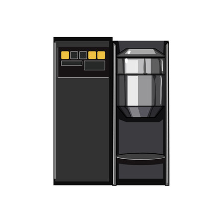 machine capsule coffee maker cartoon vector illustrationのイラスト素材