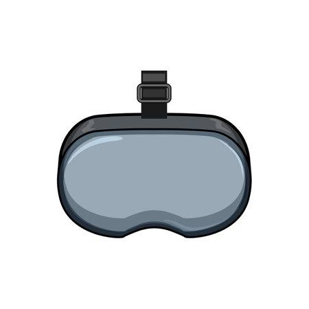 innovation vr glasses cartoon vector illustrationのイラスト素材