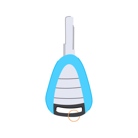 lock car key cartoon vector illustrationのイラスト素材