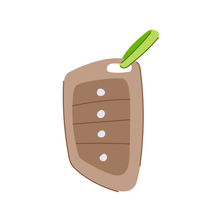 hand car key cartoon vector illustrationのイラスト素材