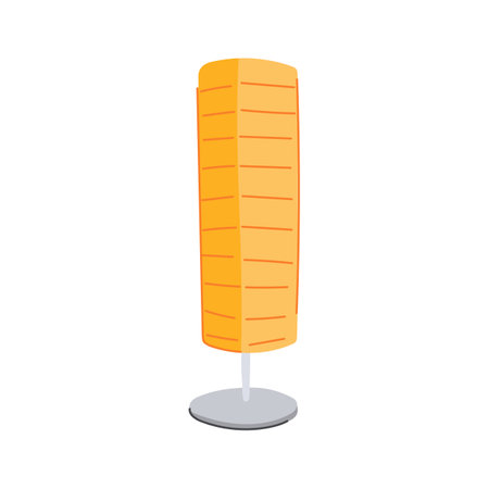 metal floor lamp cartoon vector illustrationのイラスト素材