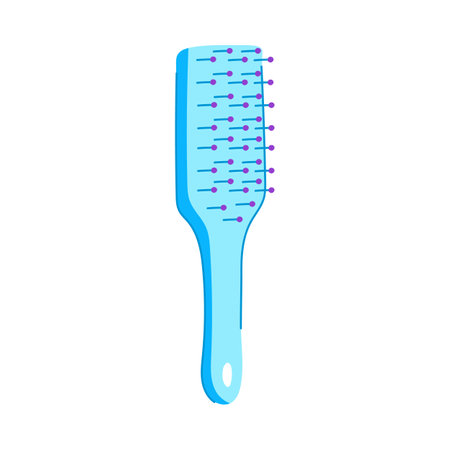 comb hair brush cartoon vector illustrationのイラスト素材