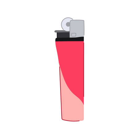 object lighter fire cartoon vector illustrationのイラスト素材