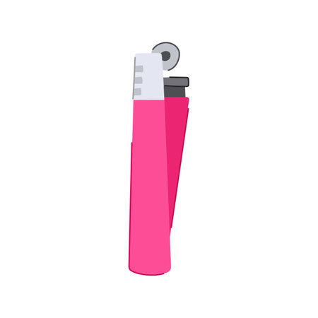 smoke lighter fire cartoon vector illustrationのイラスト素材