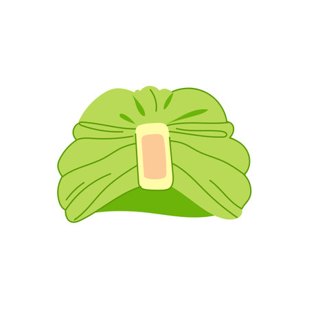 head turban indian cartoon vector illustrationのイラスト素材