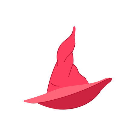 cap wizard hat cartoon vector illustrationのイラスト素材