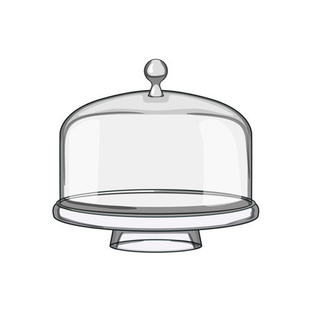 birthday cake dome cartoon vector illustrationのイラスト素材