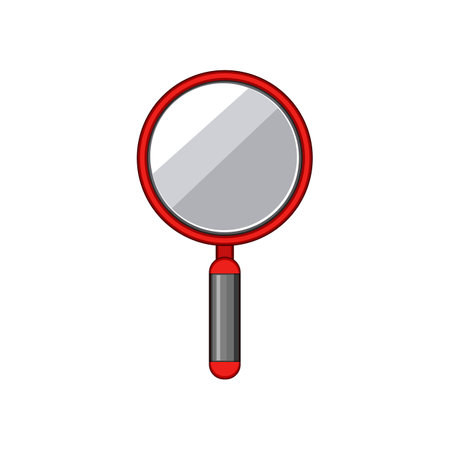 female hand mirror cartoon vector illustrationのイラスト素材