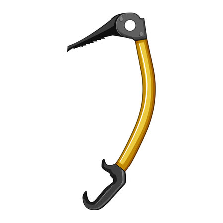 active piolet ice tool cartoon vector illustrationのイラスト素材