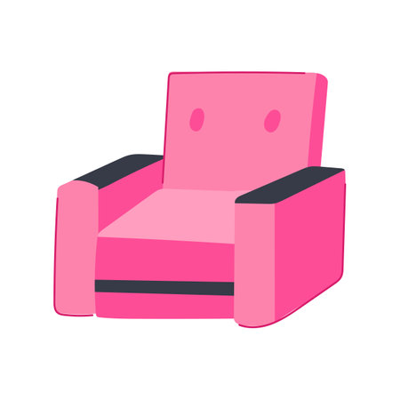coffee armchair furniture cartoon vector illustrationのイラスト素材