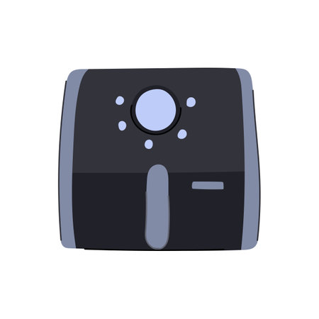 cook fryer cooking cartoon vector illustrationのイラスト素材