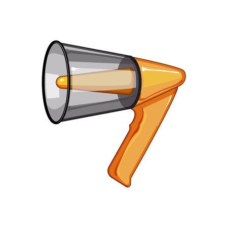 loud megaphone speaker cartoon vector illustrationのイラスト素材