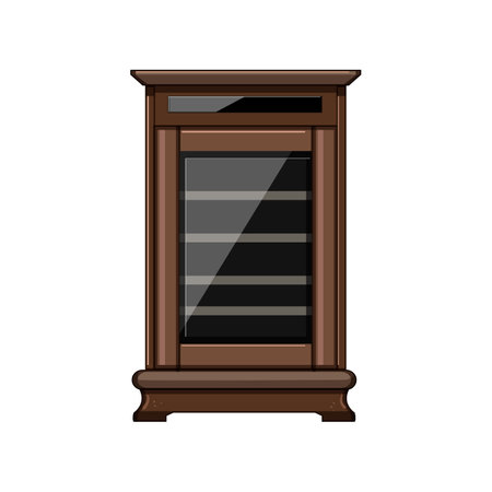 drink wine cabinet cartoon vector illustrationのイラスト素材