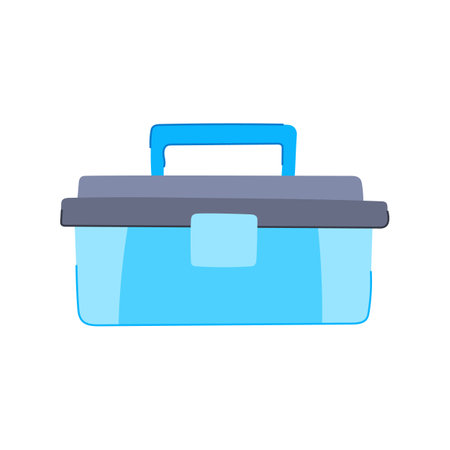 kit toolbox cartoon vector illustrationのイラスト素材