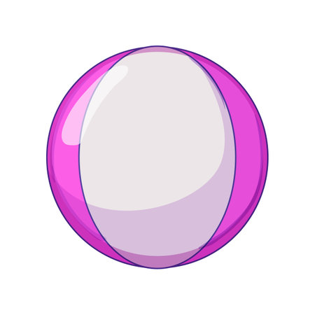 color beach ball cartoon vector illustrationのイラスト素材