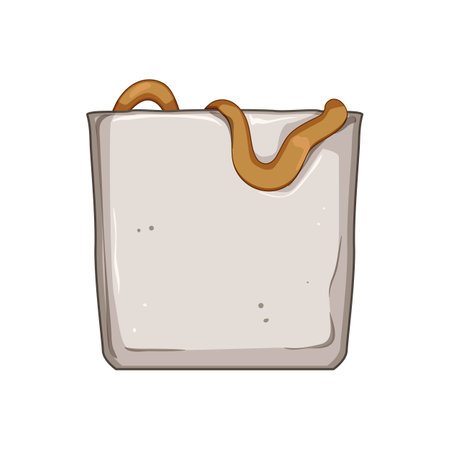 cloth reusable bag cartoon vector illustrationのイラスト素材