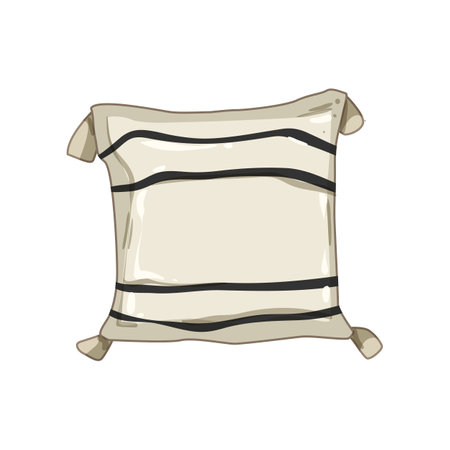 furniture boho pillow cartoon vector illustrationのイラスト素材