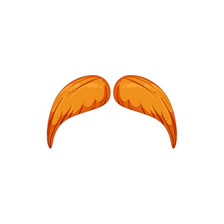 silhouette moustaches cartoon vector illustrationのイラスト素材