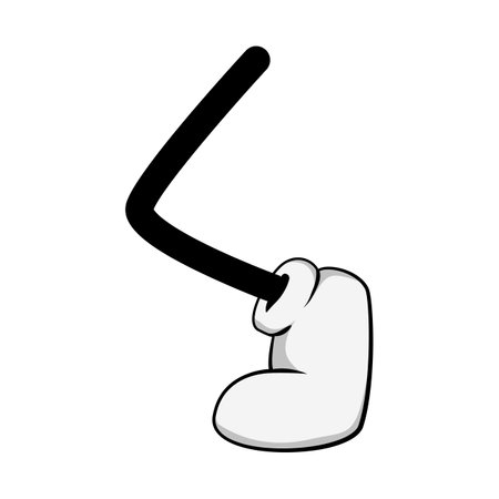 cute cartoon leg cartoon vector illustrationのイラスト素材