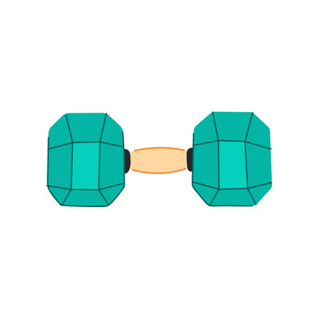 dumbbell dumbbell cartoon vector illustrationのイラスト素材