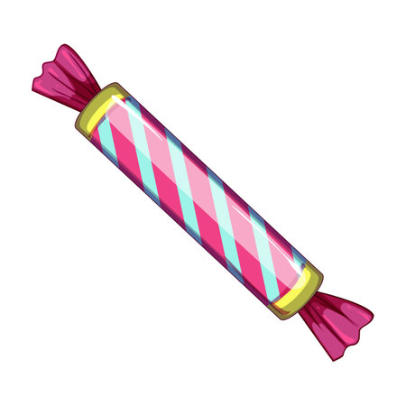 lollipop candy cartoon vector illustrationのイラスト素材