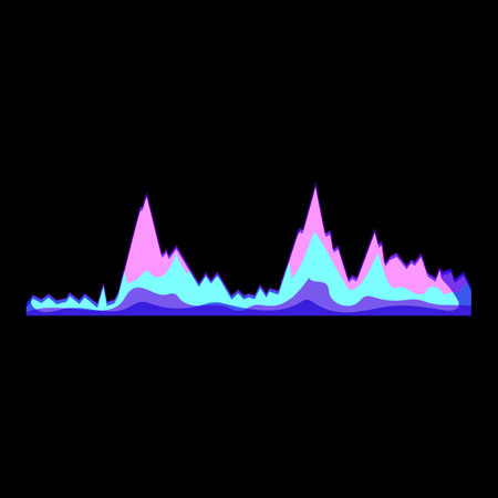 digital equalizer music cartoon vector illustrationのイラスト素材