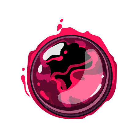 effect magic ball sphere cartoon vector illustrationのイラスト素材