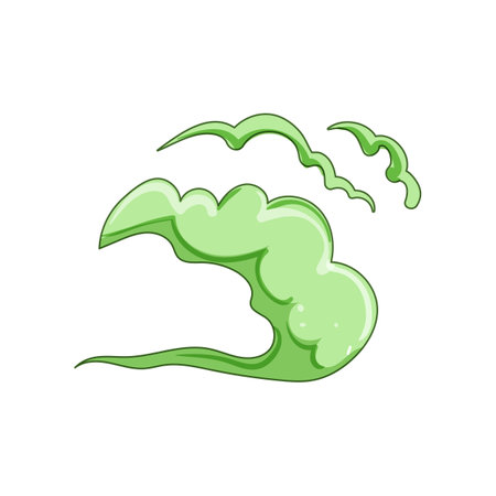 fodor smell fart cartoon vector illustrationのイラスト素材