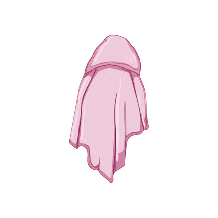 bath towel baby cartoon vector illustrationのイラスト素材