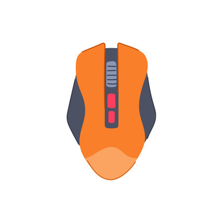 equipment game mouse cartoon vector illustrationのイラスト素材