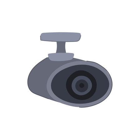 system ip camera cartoon vector illustrationのイラスト素材
