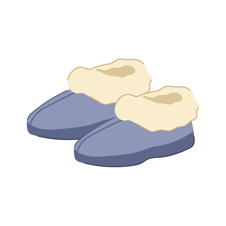 pajamas man slippers cartoon vector illustrationのイラスト素材