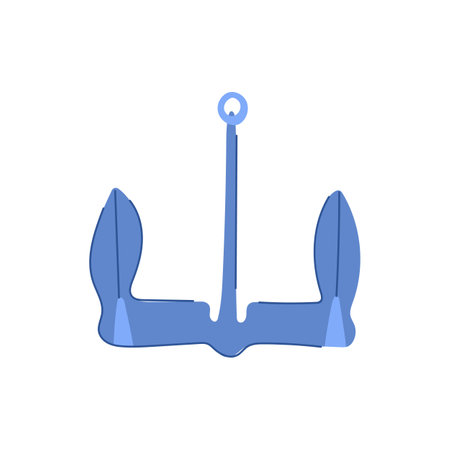 symbol boat anchor cartoon vector illustrationのイラスト素材