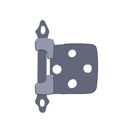 equipment door hinge cartoon vector illustrationのイラスト素材